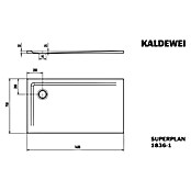 Kaldewei Duschwanne Superplan (L x B: 75 x 140 cm, Stahl, Weiß) | BAUHAUS