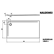 Kaldewei Duschwanne Superplan (L x B: 100 x 180 cm, Stahl, Weiß) | BAUHAUS