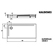 Kaldewei Duschwannen-Set Superplan (L x B: 75 x 160 cm, Stahl, Weiß, Wannenträger) | BAUHAUS