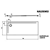 Kaldewei Duschwannen-Set Superplan (L x B: 70 x 170 cm, Stahl, Weiß, Wannenträger, Extraflach) | BAUHAUS