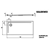 Kaldewei Duschwannen-Set Superplan (L x B: 80 x 150 cm, Stahl, Weiß, Wannenträger, Extraflach) | BAUHAUS