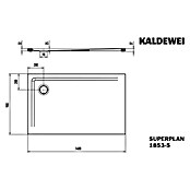 Kaldewei Duschwannen-Set Superplan (L x B: 90 x 140 cm, Stahl, Weiß, Wannenträger, Extraflach) | BAUHAUS