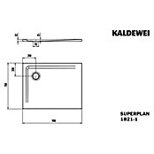 Kaldewei Duschwanne Superplan (L x B: 70 x 90 cm, Stahl, Weiß) | BAUHAUS