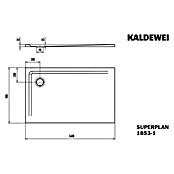 Kaldewei Duschwanne Superplan (L x B: 90 x 140 cm, Stahl, Weiß) | BAUHAUS