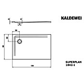 Kaldewei Duschwanne Superplan (L x B: 80 x 120 cm, Stahl, Weiß) | BAUHAUS