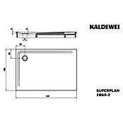 Kaldewei Duschwannen-Set Superplan (L x B: 100 x 140 cm, Stahl, Weiß, Wannenträger) | BAUHAUS