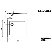 Kaldewei Duschwanne Superplan (L x B: 90 x 100 cm, Stahl, Weiß) | BAUHAUS