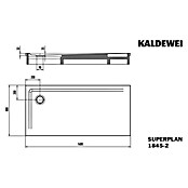 Kaldewei Duschwannen-Set Superplan (L x B: 80 x 160 cm, Stahl, Weiß, Wannenträger) | BAUHAUS