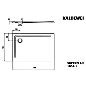 Kaldewei Duschwanne Superplan (L x B: 90 x 130 cm, Stahl, Weiß) | BAUHAUS