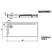 Kaldewei Duschwannen-Set Superplan (L x B: 70 x 160 cm, Stahl, Weiß, Wannenträger) | BAUHAUS