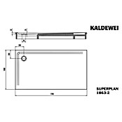 Kaldewei Duschwannen-Set Superplan (L x B: 100 x 170 cm, Stahl, Weiß, Wannenträger) | BAUHAUS