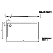 Kaldewei Duschwannen-Set Superplan (L x B: 100 x 180 cm, Stahl, Weiß, Wannenträger, Extraflach) | BAUHAUS