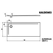 Kaldewei Duschwanne Superplan (L x B: 80 x 180 cm, Stahl, Weiß) | BAUHAUS