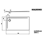 Kaldewei Duschwanne Superplan (L x B: 90 x 150 cm, Stahl, Weiß) | BAUHAUS