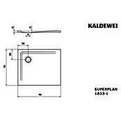 Kaldewei Duschwanne Superplan (L x B: 75 x 90 cm, Stahl, Weiß) | BAUHAUS