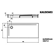 Kaldewei Duschwannen-Set Superplan (L x B: 70 x 150 cm, Stahl, Weiß, Wannenträger) | BAUHAUS