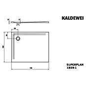 Kaldewei Duschwanne Superplan (L x B: 100 x 120 cm, Stahl, Weiß) | BAUHAUS