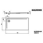 Kaldewei Duschwannen-Set Superplan (L x B: 90 x 160 cm, Stahl, Weiß, Wannenträger, Extraflach) | BAUHAUS