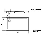 Kaldewei Duschwannen-Set Superplan (L x B: 90 x 150 cm, Stahl, Weiß, Wannenträger) | BAUHAUS