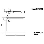 Kaldewei Duschwannen-Set Superplan (L x B: 100 x 120 cm, Stahl, Weiß, Wannenträger) | BAUHAUS