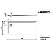 Kaldewei Duschwanne Superplan (L x B: 70 x 160 cm, Stahl, Weiß) | BAUHAUS