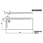 Kaldewei Duschwanne Superplan (L x B: 70 x 170 cm, Stahl, Weiß) | BAUHAUS