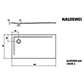 Kaldewei Duschwanne Superplan (L x B: 70 x 140 cm, Stahl, Weiß) | BAUHAUS