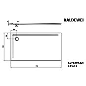 Kaldewei Duschwanne Superplan (L x B: 100 x 170 cm, Stahl, Weiß) | BAUHAUS