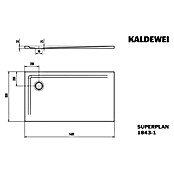 Kaldewei Duschwanne Superplan (L x B: 80 x 140 cm, Stahl, Weiß) | BAUHAUS