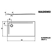 Kaldewei Duschwanne Superplan (L x B: 75 x 150 cm, Stahl, Weiß) | BAUHAUS