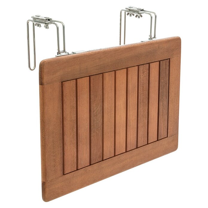 Sunfun Diana Viseča mizica  (Eukaliptus, Rjava, srebrno-sive barve, Zložljivo) | 8240 - Tische Holz | ICAA - Sommermöbel Tische | ICA - Sommermöbel | IC - Freizeit im Garten | I - Stadtgarten | BAUHAUS