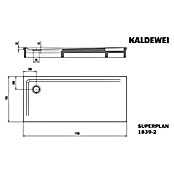 Kaldewei Duschwannen-Set Superplan (L x B: 75 x 170 cm, Stahl, Weiß, Wannenträger) | BAUHAUS