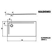 Kaldewei Duschwanne Superplan (L x B: 80 x 150 cm, Stahl, Weiß) | BAUHAUS