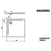 Kaldewei Duschwanne Superplan (L x B: 100 x 100 cm, Stahl, Weiß) | BAUHAUS