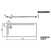 Kaldewei Duschwannen-Set Superplan (L x B: 80 x 170 cm, Stahl, Weiß, Wannenträger, Extraflach) | BAUHAUS