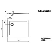 Kaldewei Duschwanne Superplan (L x B: 90 x 110 cm, Stahl, Weiß) | BAUHAUS