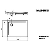 Kaldewei Duschwannen-Set Superplan (L x B: 90 x 110 cm, Stahl, Weiß, Wannenträger) | BAUHAUS