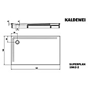 Kaldewei Duschwannen-Set Superplan (L x B: 100 x 160 cm, Stahl, Weiß, Wannenträger) | BAUHAUS