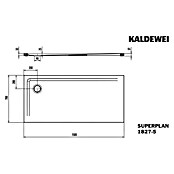 Kaldewei Duschwannen-Set Superplan (L x B: 70 x 150 cm, Stahl, Weiß, Wannenträger, Extraflach) | BAUHAUS