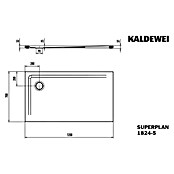 Kaldewei Duschwannen-Set Superplan (L x B: 70 x 120 cm, Stahl, Weiß, Wannenträger, Extraflach) | BAUHAUS