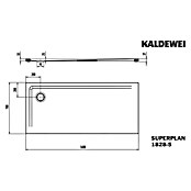 Kaldewei Duschwannen-Set Superplan (L x B: 70 x 160 cm, Stahl, Weiß, Wannenträger, Extraflach) | BAUHAUS