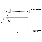 Kaldewei Duschwannen-Set Superplan (L x B: 70 x 140 cm, Stahl, Weiß, Wannenträger, Extraflach) | BAUHAUS