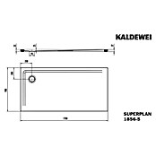 Kaldewei Duschwannen-Set Superplan (L x B: 90 x 170 cm, Stahl, Weiß, Wannenträger, Extraflach) | BAUHAUS