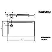 Kaldewei Duschwannen-Set Superplan (L x B: 70 x 140 cm, Stahl, Weiß, Wannenträger) | BAUHAUS