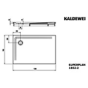 Kaldewei Duschwannen-Set Superplan (L x B: 90 x 130 cm, Stahl, Weiß, Wannenträger) | BAUHAUS