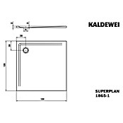 Kaldewei Duschwanne Superplan (L x B: 120 x 120 cm, Stahl, Weiß) | BAUHAUS