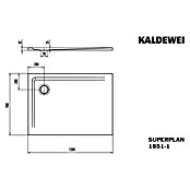 Kaldewei Duschwanne Superplan (L x B: 90 x 120 cm, Stahl, Weiß) | BAUHAUS