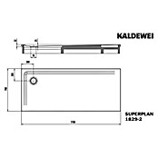 Kaldewei Duschwannen-Set Superplan (L x B: 70 x 170 cm, Stahl, Weiß, Wannenträger) | BAUHAUS