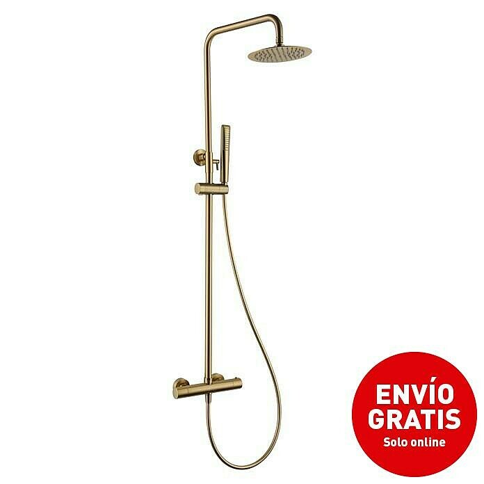 Imex Nápoles Sistema de ducha (Grifo termostático, Oro) | BAUHAUS