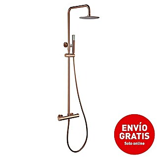 Imex Génova Sistema de ducha (Grifo termostático, Oro rosa)
